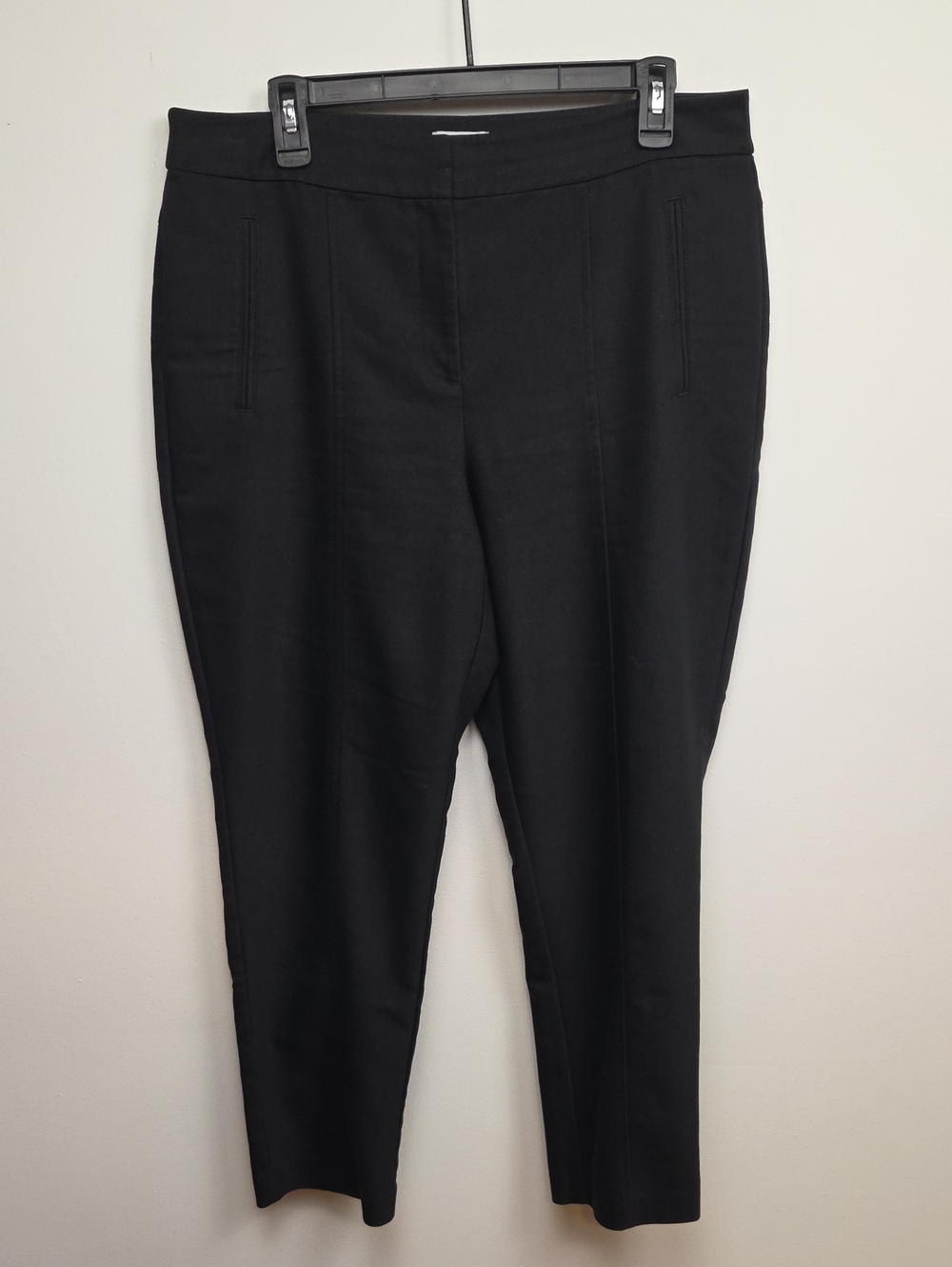 Chico's So Slimming Women's Black Ankle Career Dress Pants Mid-Rise Stretch 10